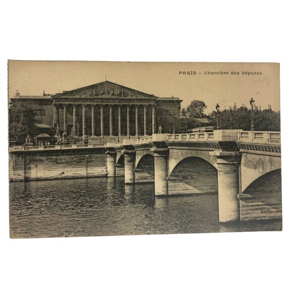 Paris 4 Postcards Notre-Dame Gare Du Nord Le Petit Palais & Chambre Des Députés - Picture 2 of 16